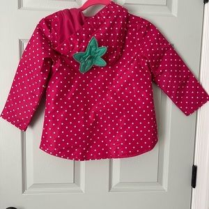 Carters girls M 5/6 raincoat